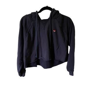 SPIRITUAL GANGSTER X PELOTON Cropped Hoodie Sweatshirt Size M